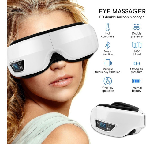 Com Massageador De Olhos Intelligent Vibration 6d Airbag - Imagem 2