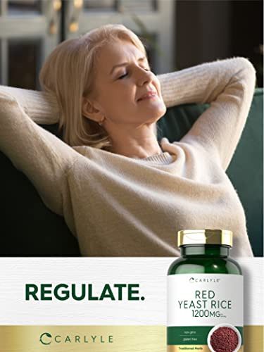 Suplemento Carlyle Red Yeast Rice 1200 Mg 250 Cápsulas - Imagem 6