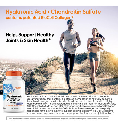 Suplemento De Ácido Hialurônico Doctor's Best Com Condroitin - Imagem 2
