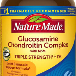 Glucosamina E Condroitina Com Msm Nature Made 120 Cápsulas