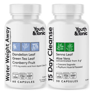 Youth & Tonic Water & Waste Away Pills Para Inchaço E Inchaç