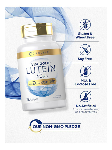 Suplemento Carlyle De Luteína E Zeaxantina 40 Mg 180 Cápsula - Imagem 5