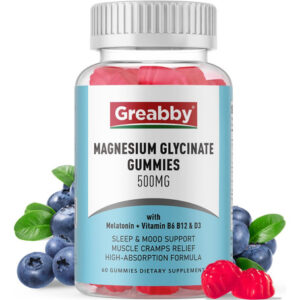 Gomas De 500 Mg De Glicinato De Magnésio Com Melatonina, Vi