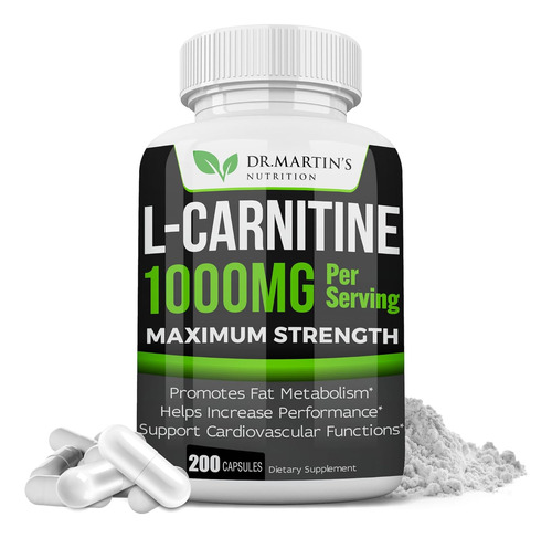 Dr. Martin's Nutrition Extra Strength L-carnitine - 200 C...