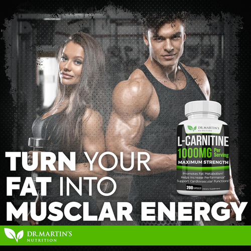 Dr. Martin's Nutrition Extra Strength L-carnitine - 200 C... - Imagem 6