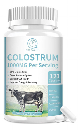 Cápsulas De Colostro Bovino 1000mg-suplemento De Lactoferrin