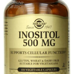 Suplemento Solgar Inositol 500 Mg Em Cápsulas Vegetais - 100