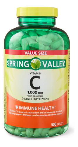 Vitamina C 1000 Mg Spring Valley 500 Comprimidos