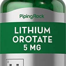 Orotato De Lítio 5 Mg | 180 Cápsulas | Suplemento Sem Ogm E