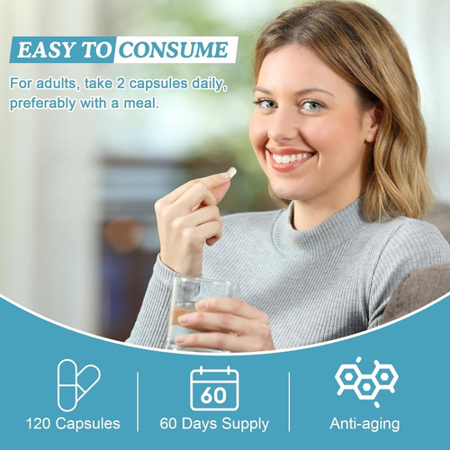 Cápsulas De Colostro Bovino 1000mg-suplemento De Lactoferrin - Imagem 6