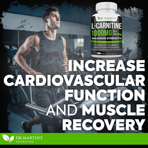 Dr. Martin's Nutrition Extra Strength L-carnitine - 200 C... - Imagem 3