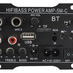 Placa Amplificadora Bluetooth De Áudio Digital Mini 12v 220v