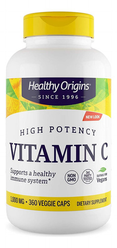 Vitamina C Saudável 1.000 Mg (não Transgênico Testado, Potê