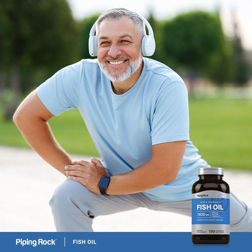 Suplemento De Óleo De Peixe Piping Rock Ômega 3 | 1400mg | 1 - Imagem 6