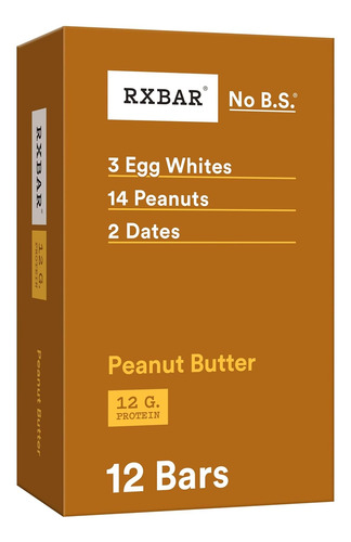 Barras De Proteína Rxbar, 12 G De Proteína, Lanches Sem Glút