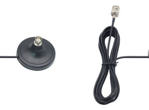 2x Bnc Para Antena Masculina E Feminina, Base Magnética Fort