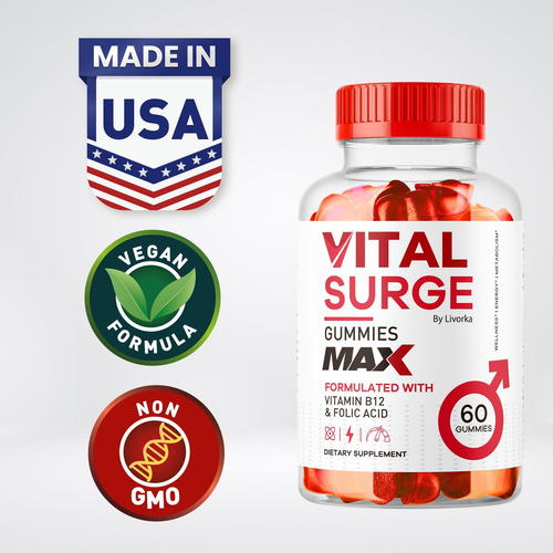 Surge Vital - Suporte Vital Para Gummies Men, Vita Vita Surg - Imagem 2