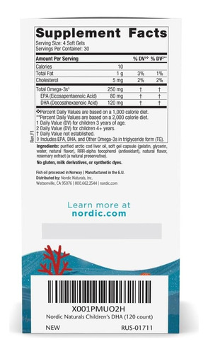 Nordic Naturals Kids Dha 120 Softgels Mastigaveis - Imagem 2