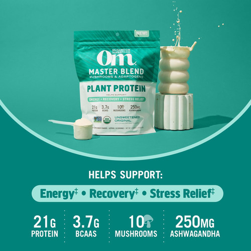Om Mushroom Superfood Master Blend Proteína À Base De Planta - Imagem 3