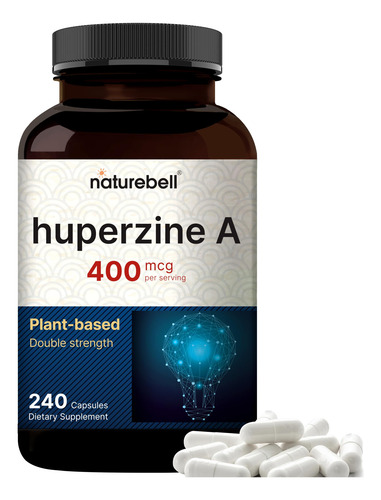 Suplemento Naturebell Huperzine A 400mcg 180 Cápsulas
