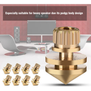 8 Pcs Cobre Speaker Suspensão Spikes Isolation Stands