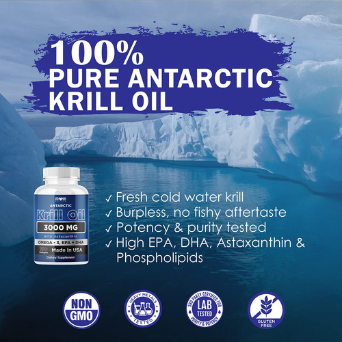 Suplemento Dr. Joel's Mom Nutrix Antarctic Krill Oil 3000 Mg - Imagem 3