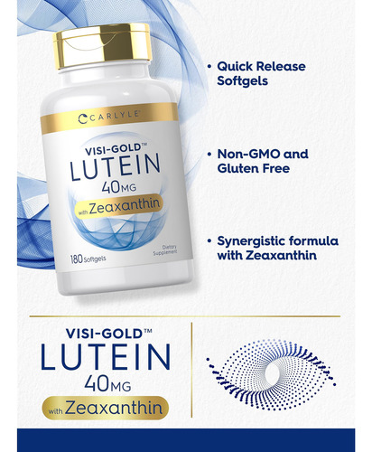 Suplemento Carlyle De Luteína E Zeaxantina 40 Mg 180 Cápsula - Imagem 4