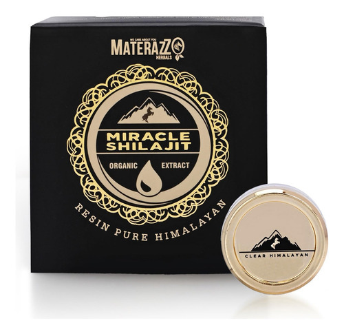 Suplemento De Resina Miracle Himalayan Shilajit 18g Com Mais