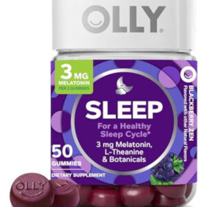 Olly Sleep Gummy, Suporte Ocasional Para Dormir, 3 Mg