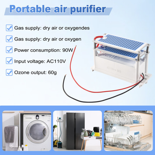 Gerador De Ozônio 110v 60g/h Purificador De Ar Portátil Puri - Imagem 6