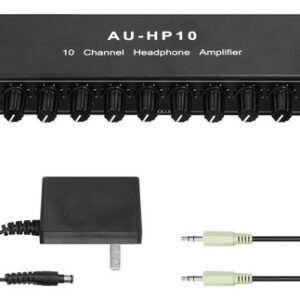 A Amplificador De Fone De Ouvido Estéreo De 3,5 Mm 10 Vias