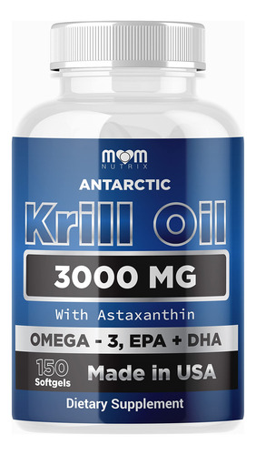 Suplemento Dr. Joel's Mom Nutrix Antarctic Krill Oil 3000 Mg