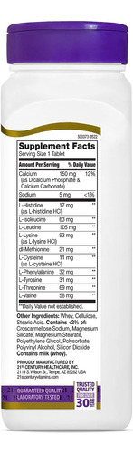 21st Century Daily Amino Acid Tablets, 120 Unidades - Imagem 6