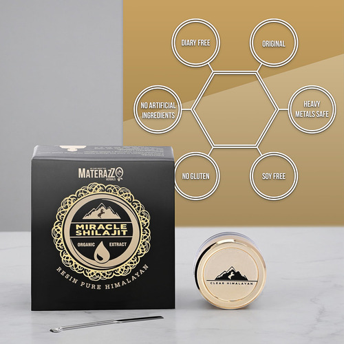 Suplemento De Resina Miracle Himalayan Shilajit 18g Com Mais - Imagem 5