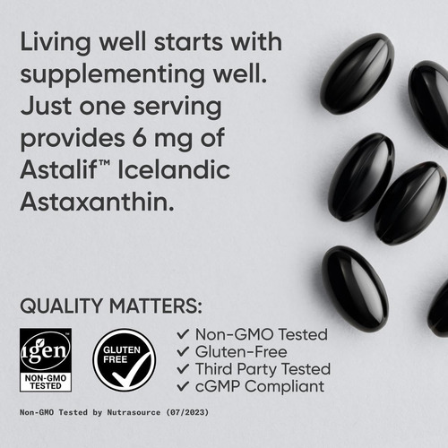 Sports Research® Astaxantina Em Cápsulas Moles Com Coco O... - Imagem 4