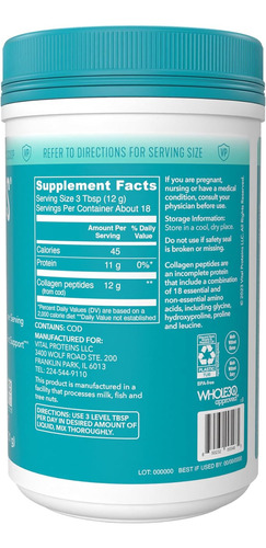 Vital Proteins Suplemento De Péptidos De Colagénio Marinh... - Imagem 2
