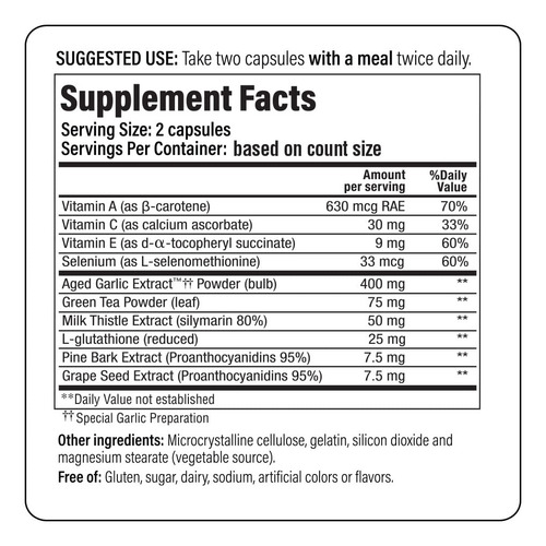 Suplemento Kyolic Aged Alho Extract Formula 105 200 Cápsulas - Imagem 4