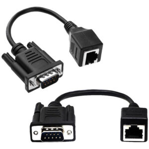 Extensor De Vídeo M Vga F Para F Lan Cat5 Cat5e Cat6 Rj45