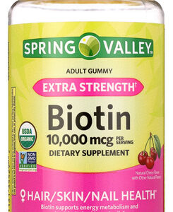 Biotina 10000mcg Extra Forte Spring Valley 90 Gomas Veganas