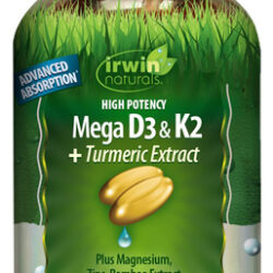 Suplemento Irwin Naturals De Alta Potência Mega D3 E K2+ Tur