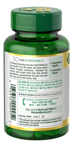 Suplemento Zinco 50 Mg Nature Bounty 400 Comprimidos - Imagem 7