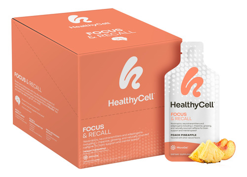 Suplemento Healthycell Focus + Recall Liquid Gel, Pacote De