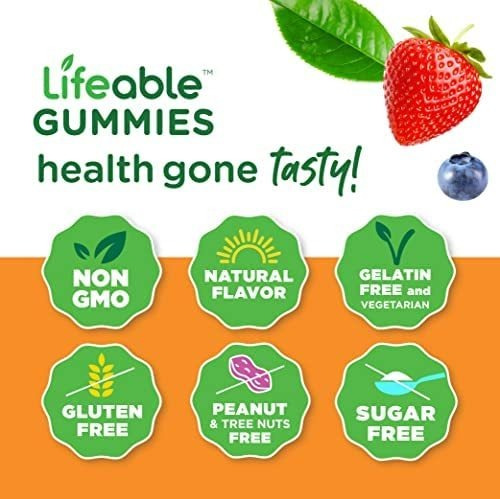 Vitamina B-complex Lifeable/ 90 Gomitas - Imagem 4