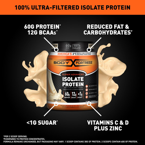 Body Fortress 100% Proteína Isolada Em Pó Ultrafiltrada, Bau - Imagem 2