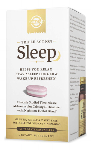 Suplemento Para Dormir Solgar Triple Action Sleep 60 Comprim