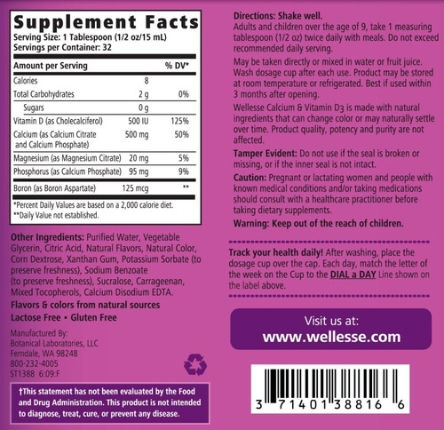 Suplemento De Cálcio E Vitamina D3 Da Natures Way, 16 Onças - Imagem 2
