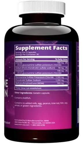 Mrm - Glucosamina Condroitina Msm | 90 Cápsulas - Imagem 2