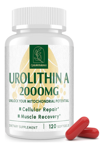 Suplemento Cystorebalance Urolitina A 2000 Mg 120 Cápsulas G