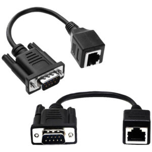 Extensor De Vídeo M Vga F Para F Lan Cat5 Cat5e Cat6 Rj45