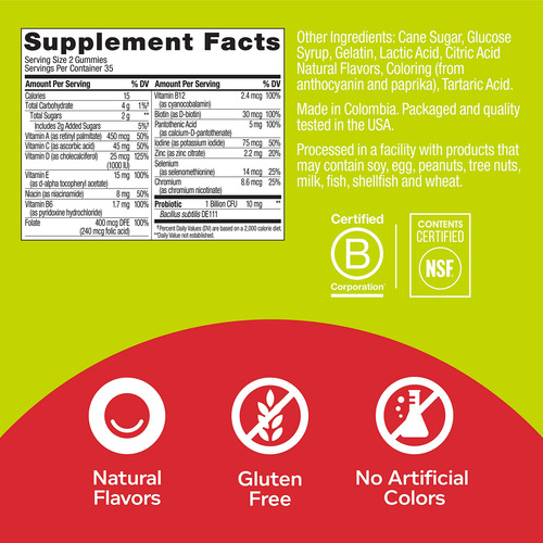 Suplemento Olly Multi + Probiotic Adult Gummy 70 Gummies - Imagem 5